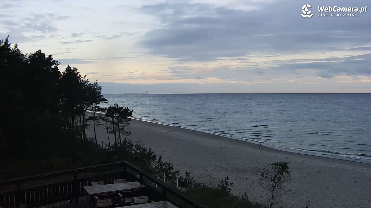Międzywodzie - widok na plażę - 18 wresień 2026, 07:08