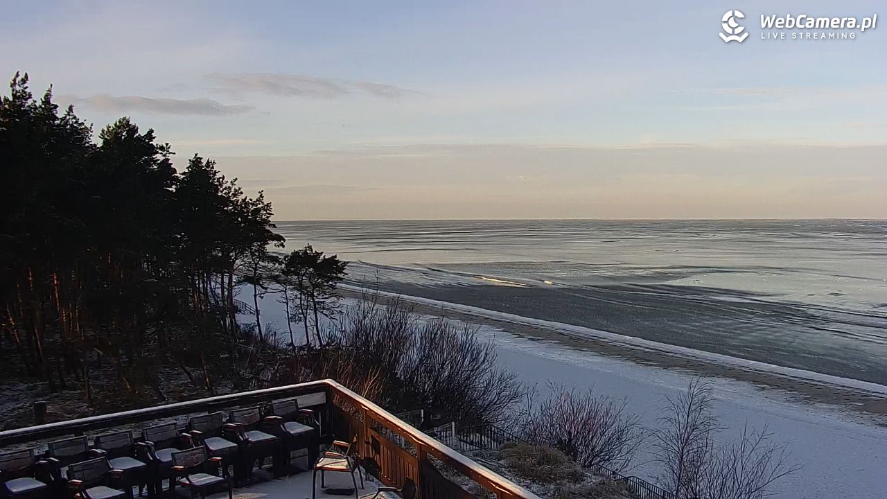 Międzywodzie - widok na plażę - 01 luty 2026, 09:04