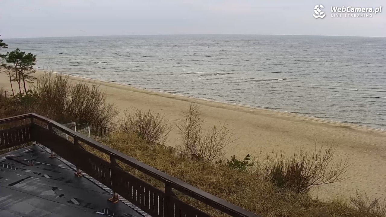 Międzywodzie - widok na plażę - 25 marzec 2026, 10:30
