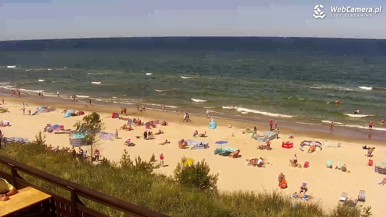 Międzywodzie - widok na plażę - 22 czerwiec 2026, 12:10