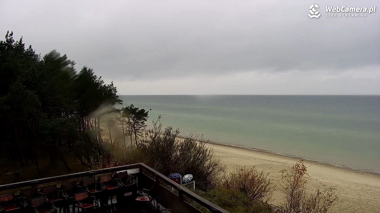 Międzywodzie - widok na plażę - 30 październik 2025, 09:14