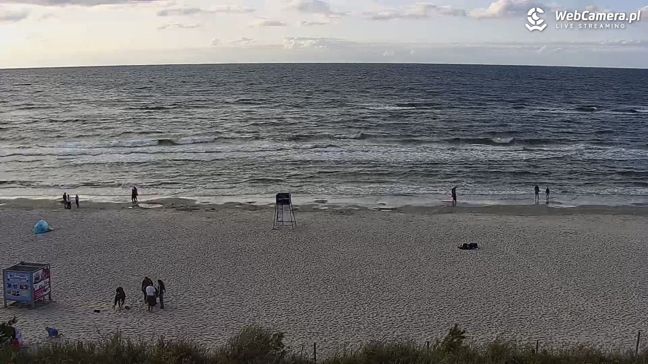 Międzywodzie - widok na plażę - 07 sierpień 2026, 19:01