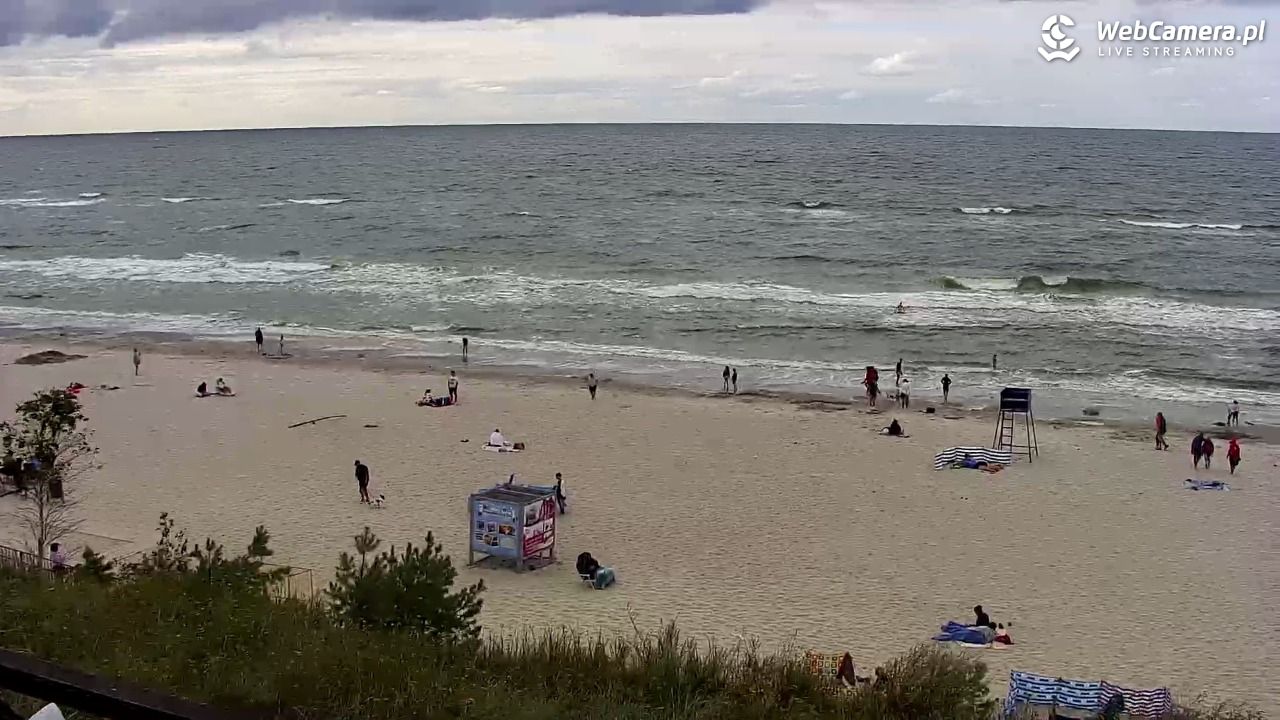 Międzywodzie - widok na plażę - 07 sierpień 2026, 17:05
