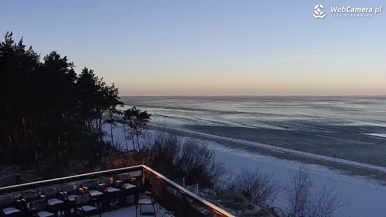 Międzywodzie - widok na plażę - 02 luty 2026, 08:55