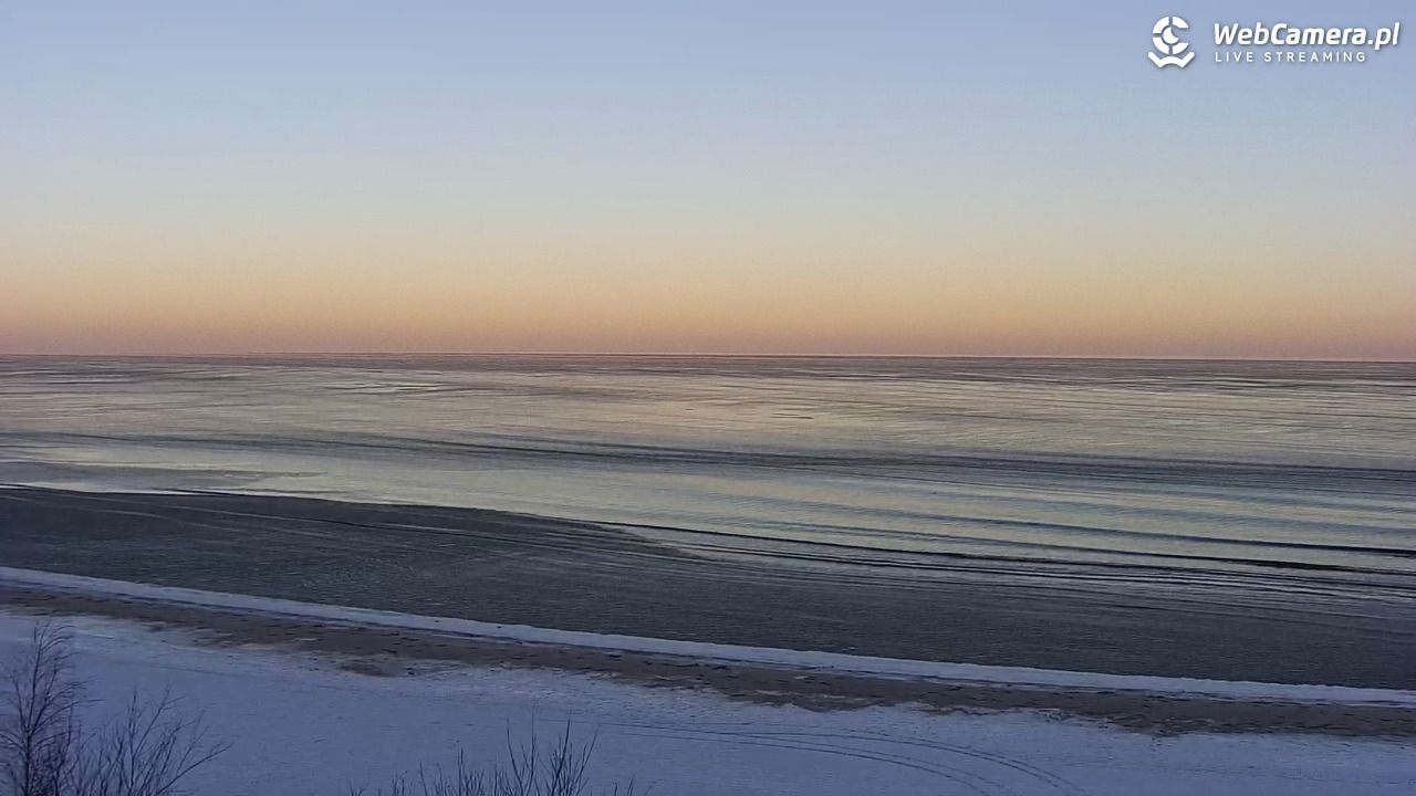 Międzywodzie - widok na plażę - 02 luty 2026, 08:17