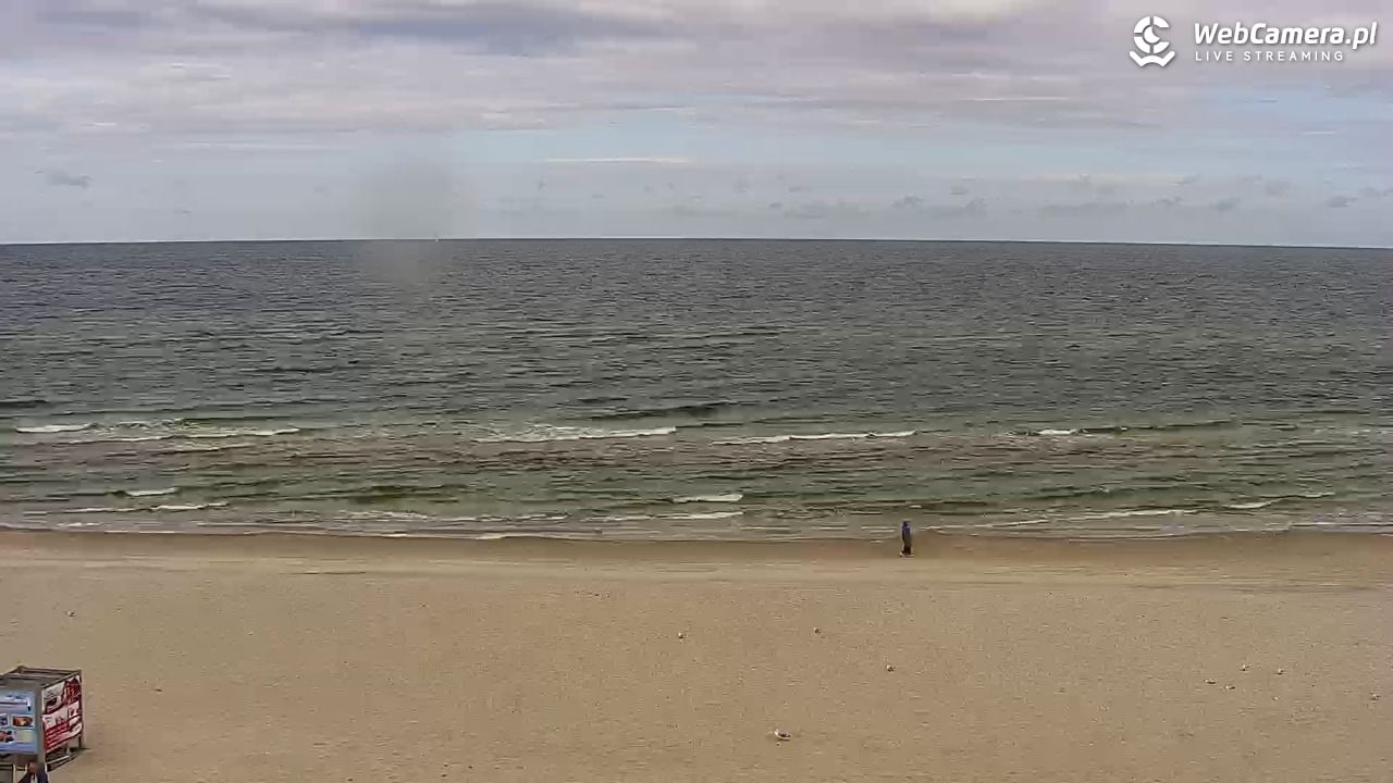Międzywodzie - widok na plażę - 18 wresień 2026, 11:02