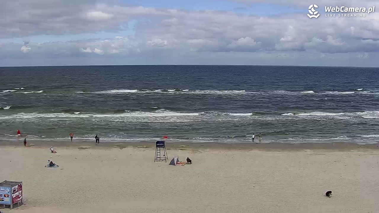 Międzywodzie - widok na plażę - 07 sierpień 2026, 11:01