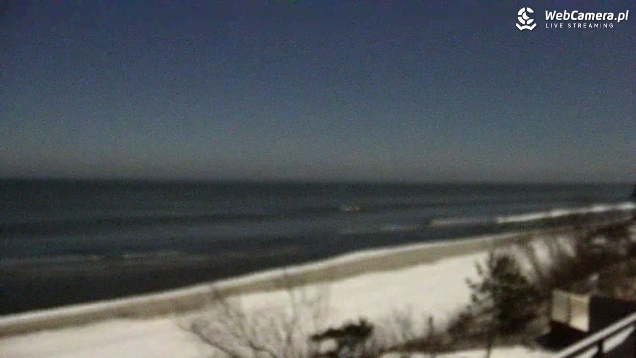 Międzywodzie - widok na plażę - 01 luty 2026, 22:24