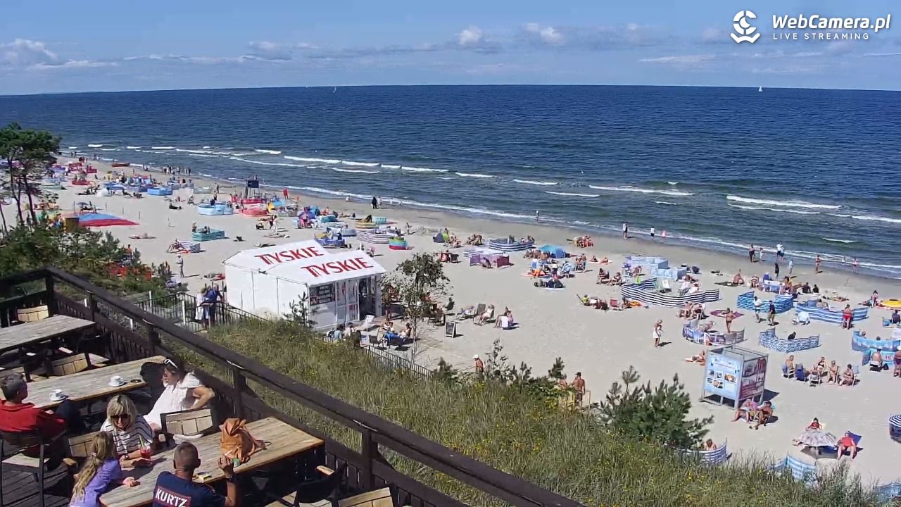 Międzywodzie - widok na plażę - 08 sierpień 2026, 11:36