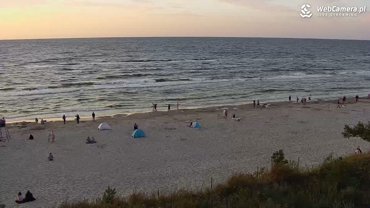Międzywodzie - widok na plażę - 06 sierpień 2026, 20:40