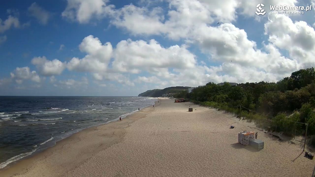 Międzyzdroje - widok na wschodnią stronę plaży - 28 maj 2026, 10:03