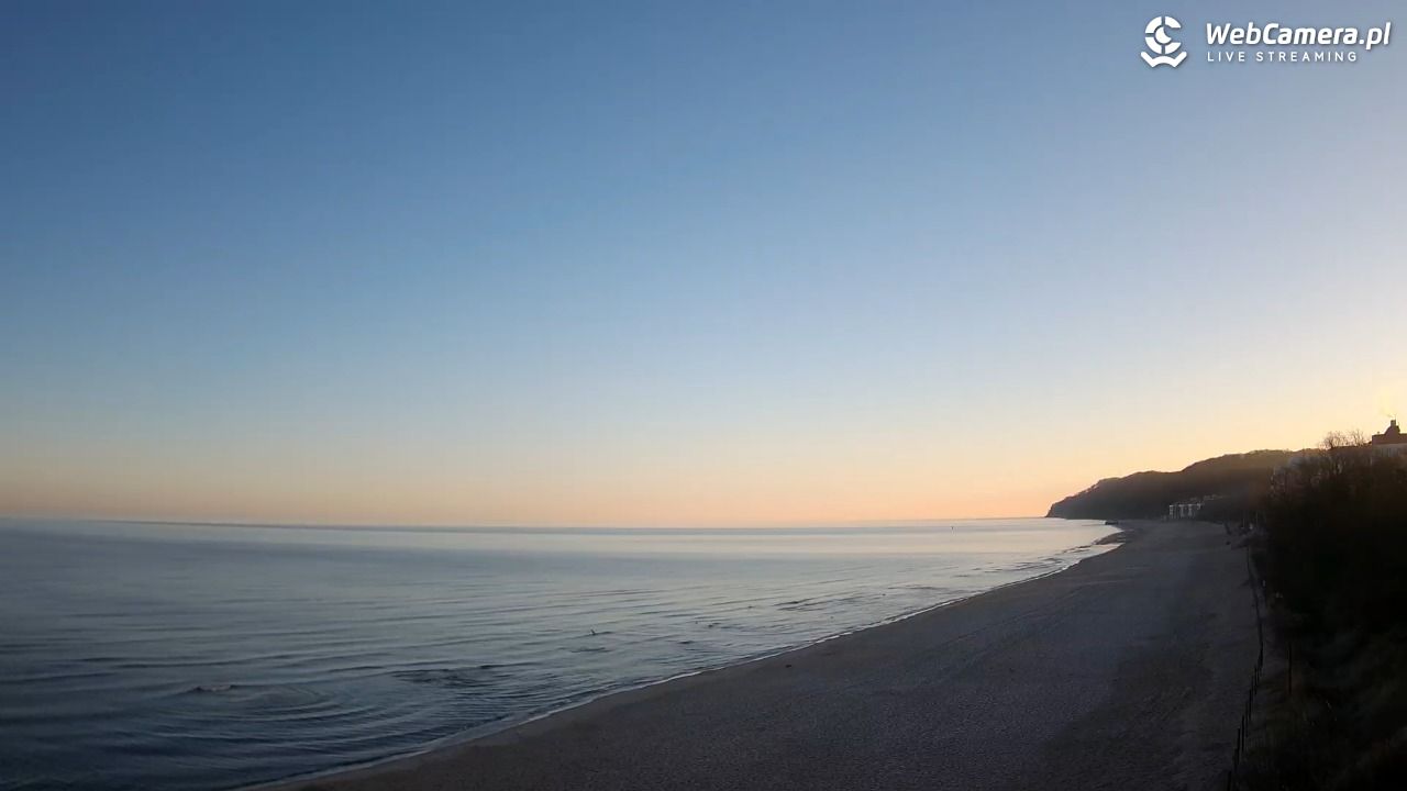 Międzyzdroje - widok na wschodnią stronę plaży - 01 kwiecień 2026, 07:14