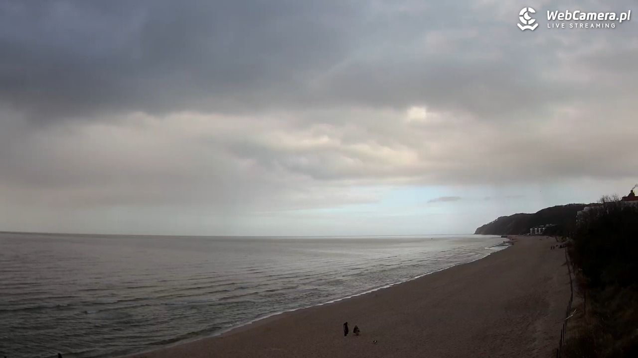 Międzyzdroje - widok na wschodnią stronę plaży - 31 marzec 2026, 16:14