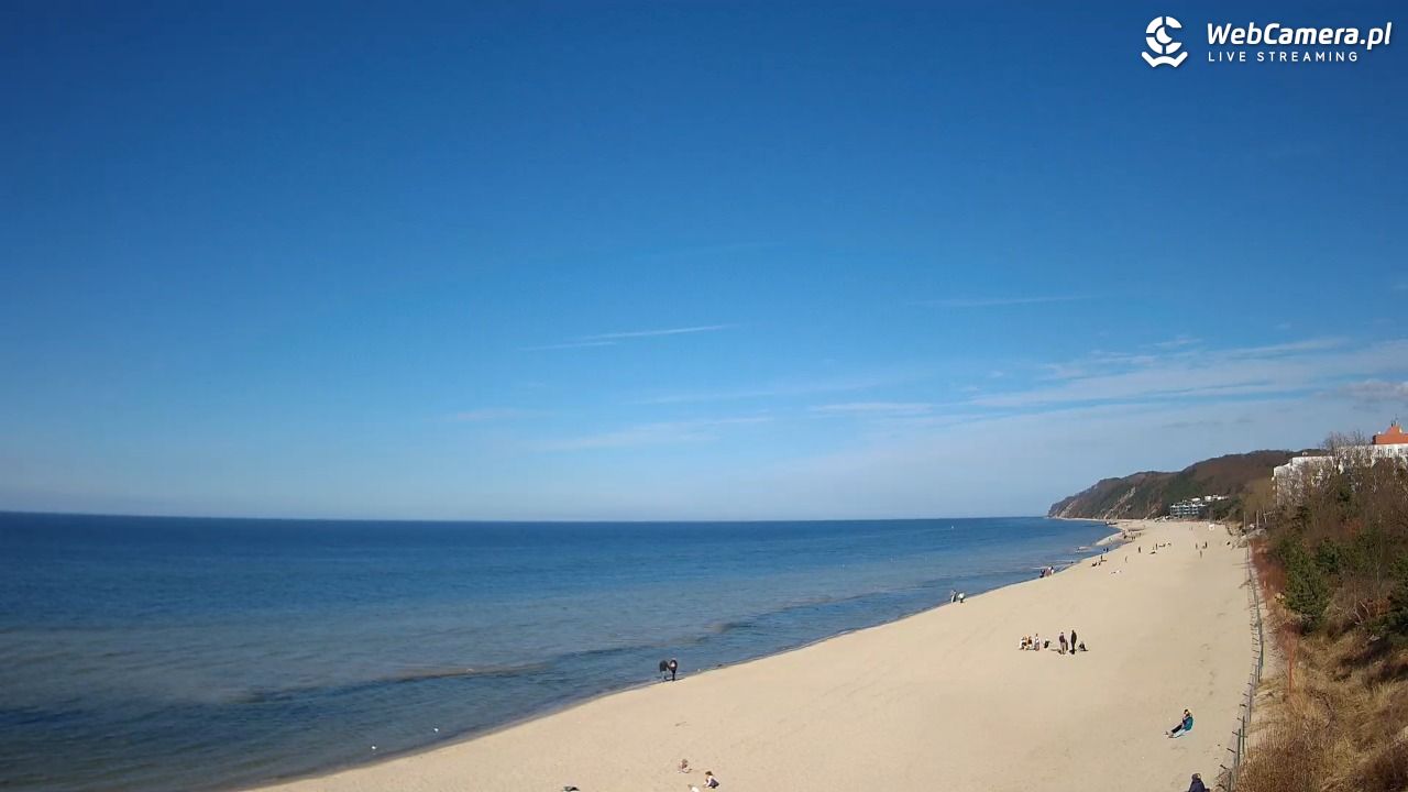 Międzyzdroje - widok na wschodnią stronę plaży - 02 kwiecień 2026, 15:23