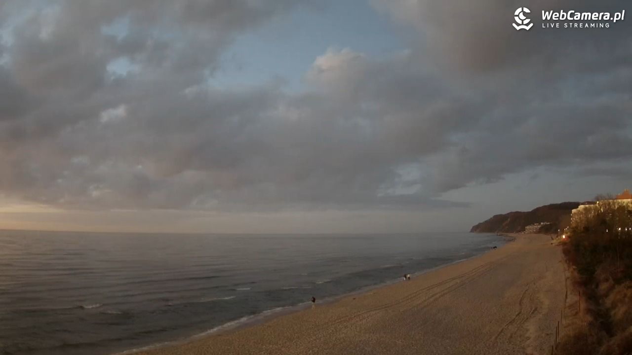 Międzyzdroje - widok na wschodnią stronę plaży - 31 marzec 2026, 20:12