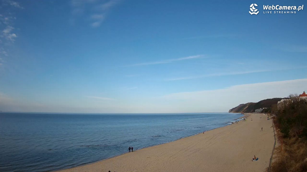 Międzyzdroje - widok na wschodnią stronę plaży - 02 kwiecień 2026, 16:21