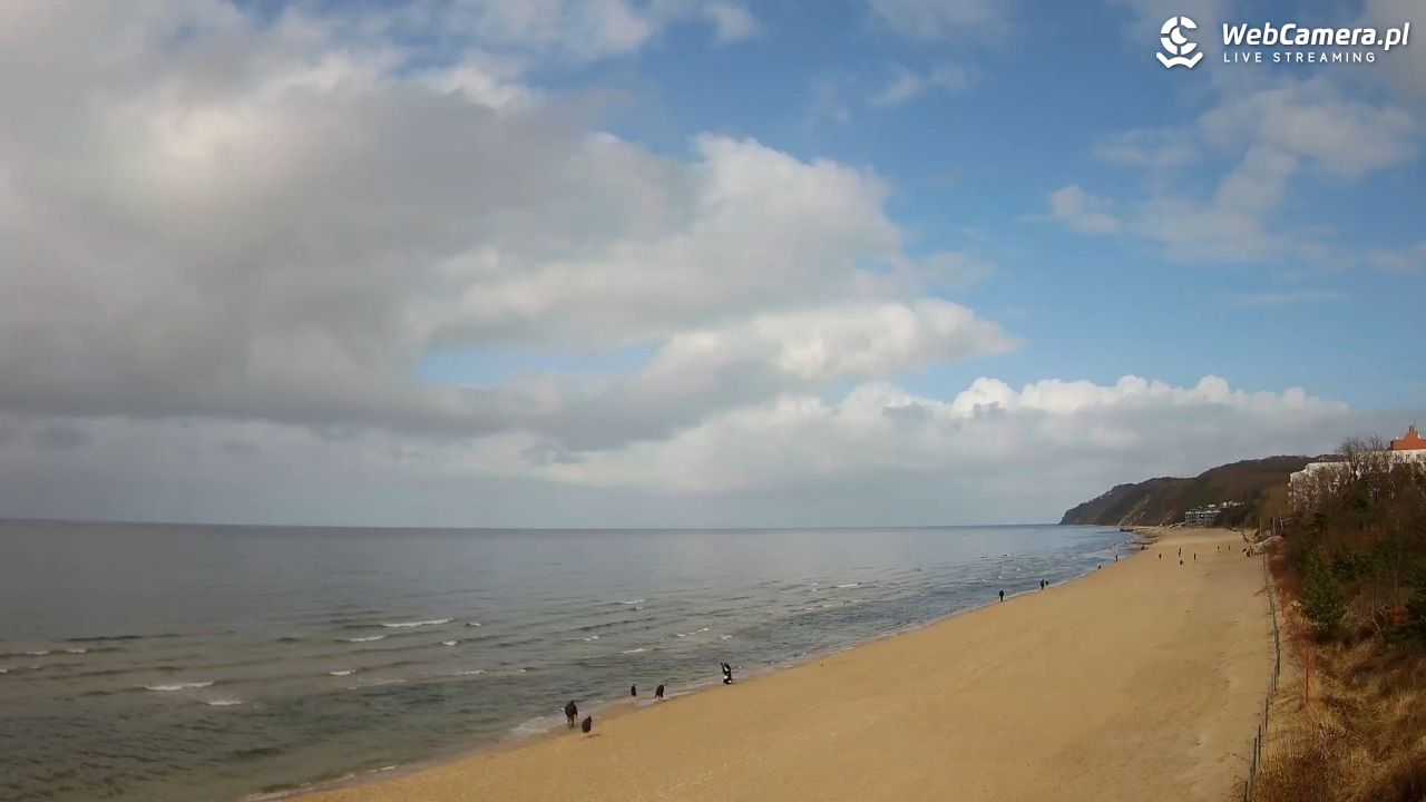 Międzyzdroje - widok na wschodnią stronę plaży - 31 marzec 2026, 15:19