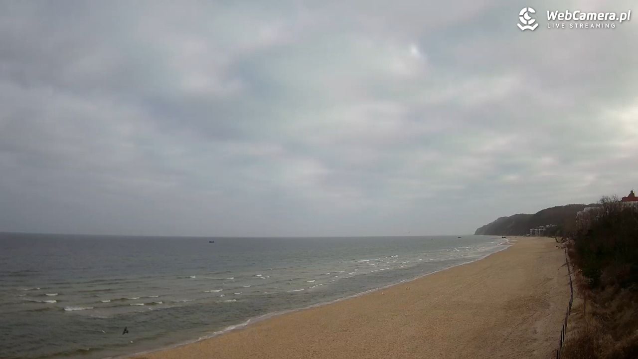 Międzyzdroje - widok na wschodnią stronę plaży - 31 marzec 2026, 09:02