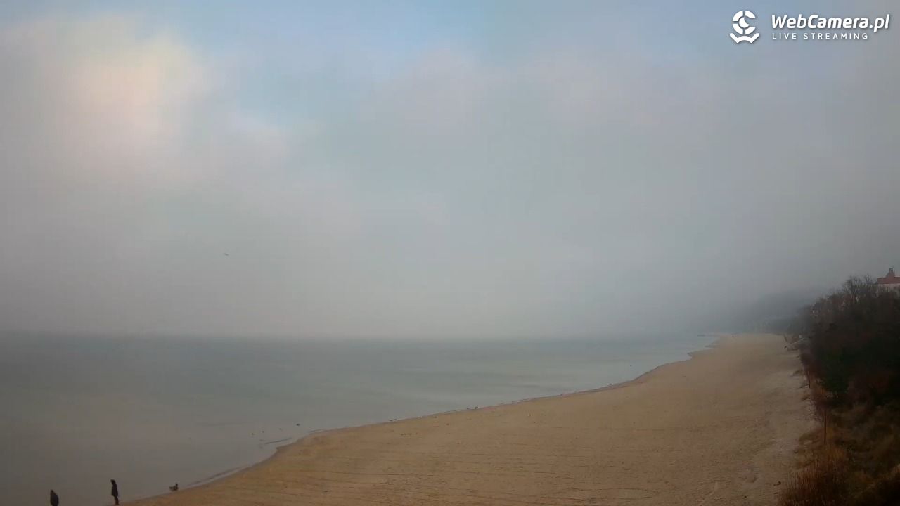 Międzyzdroje - widok na wschodnią stronę plaży - 17 grudzień 2025, 10:11