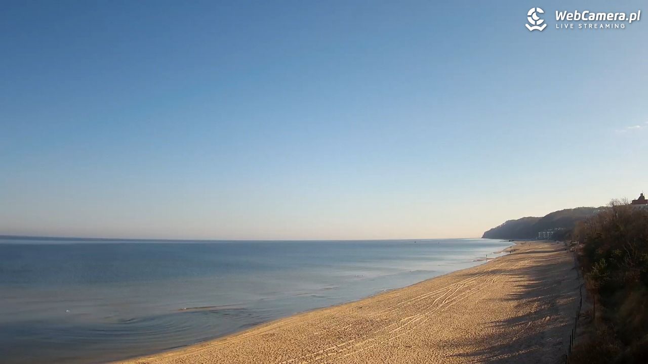 Międzyzdroje - widok na wschodnią stronę plaży - 02 kwiecień 2026, 08:48