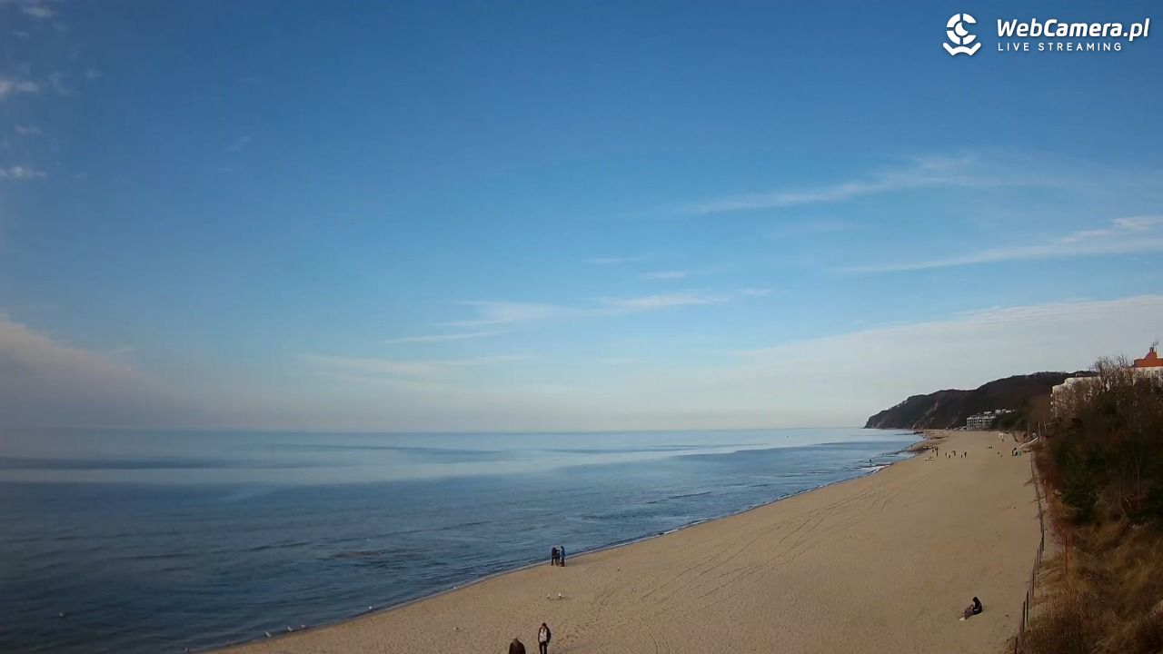 Międzyzdroje - widok na wschodnią stronę plaży - 02 kwiecień 2026, 17:00