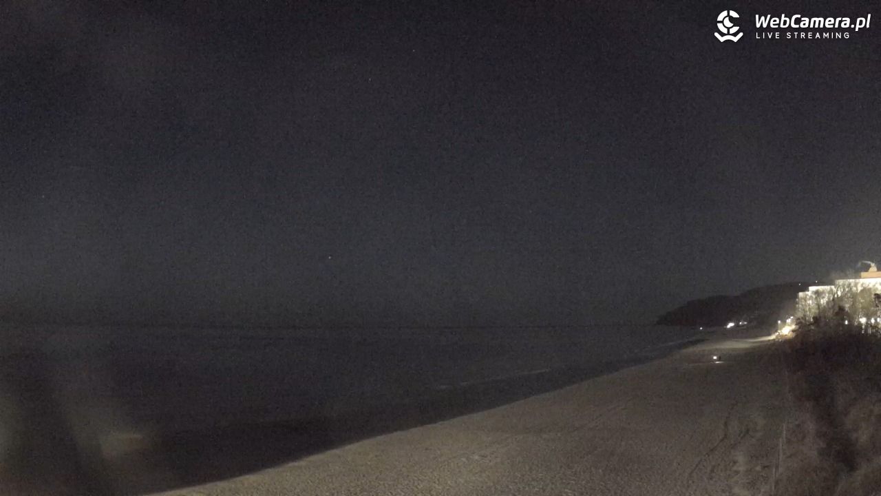 Międzyzdroje - widok na wschodnią stronę plaży - 30 marzec 2026, 20:48