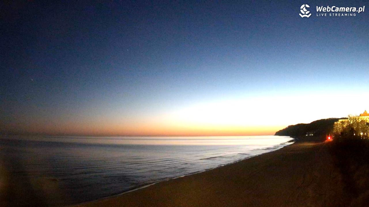 Międzyzdroje - widok na wschodnią stronę plaży - 01 kwiecień 2026, 05:34