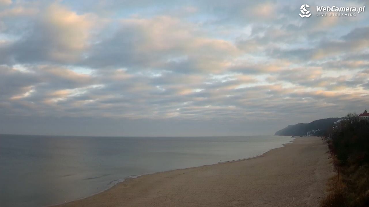Międzyzdroje - widok na wschodnią stronę plaży - 18 grudzień 2025, 09:01
