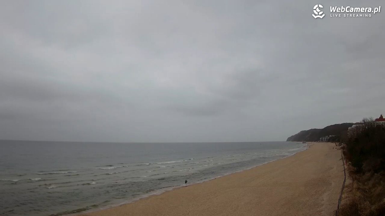 Międzyzdroje - widok na wschodnią stronę plaży - 31 marzec 2026, 09:48