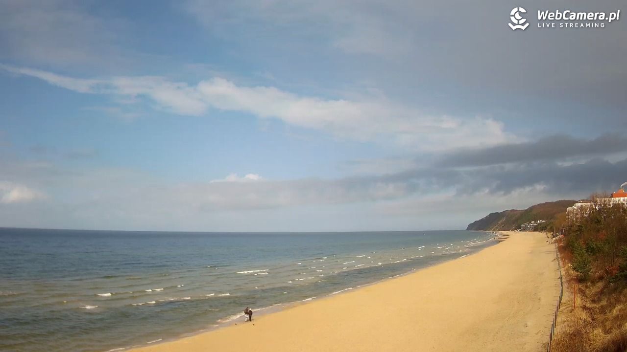 Międzyzdroje - widok na wschodnią stronę plaży - 31 marzec 2026, 14:37