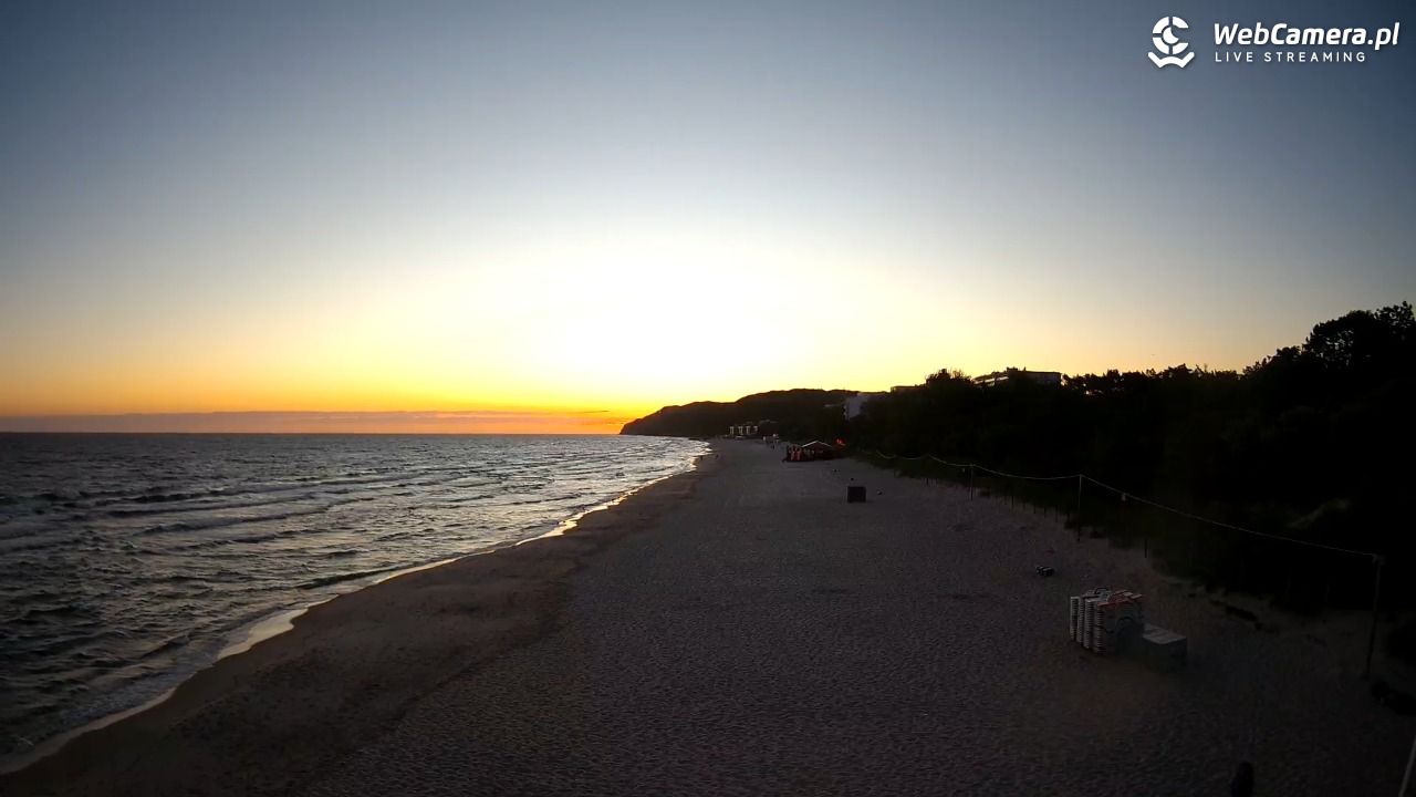Międzyzdroje - widok na wschodnią stronę plaży - 28 maj 2026, 04:29