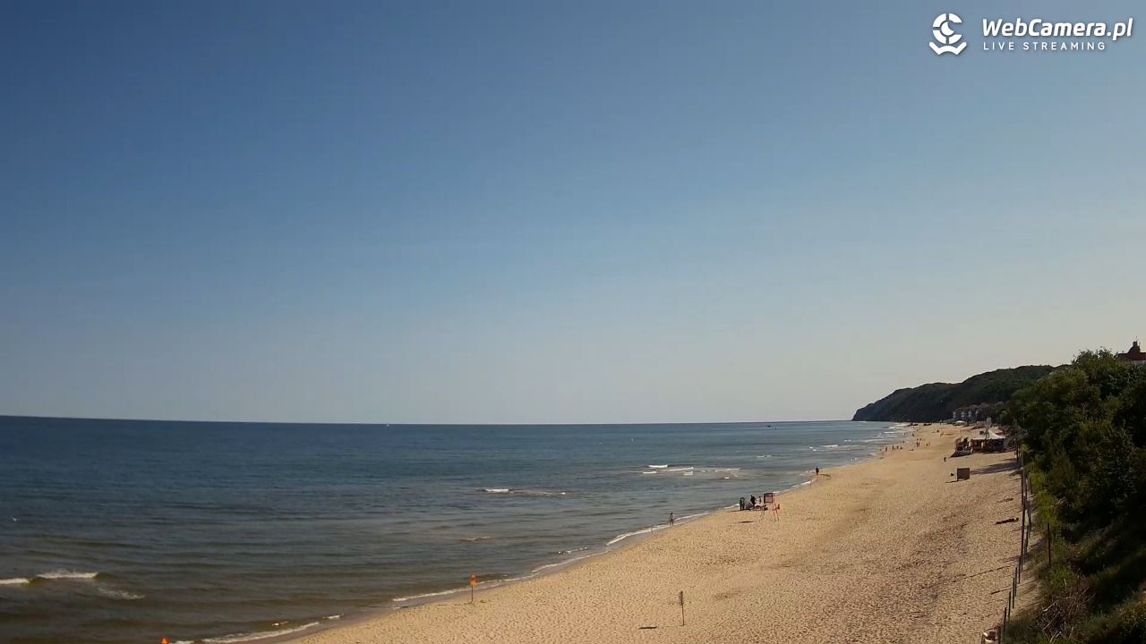 Międzyzdroje - widok na wschodnią stronę plaży - 13 czerwiec 2025, 09:22