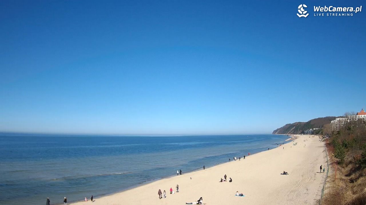 Międzyzdroje - widok na wschodnią stronę plaży - 01 kwiecień 2026, 14:36