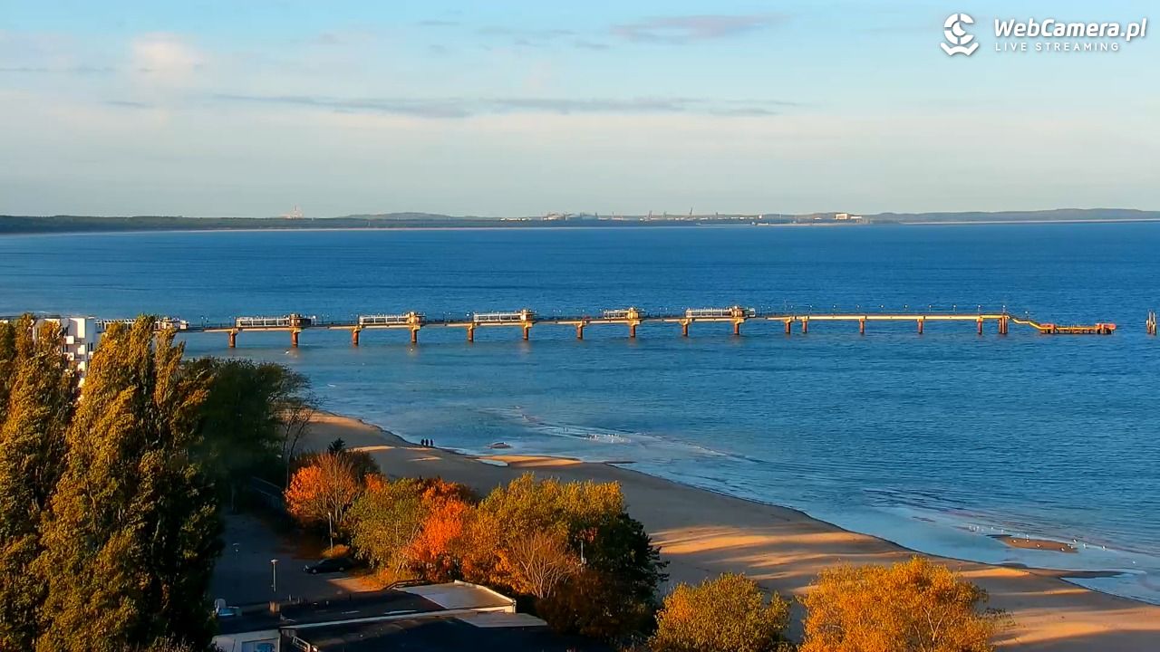 MIĘDZYZDROJE - widok panoramiczny - 25 październik 2025, 09:05