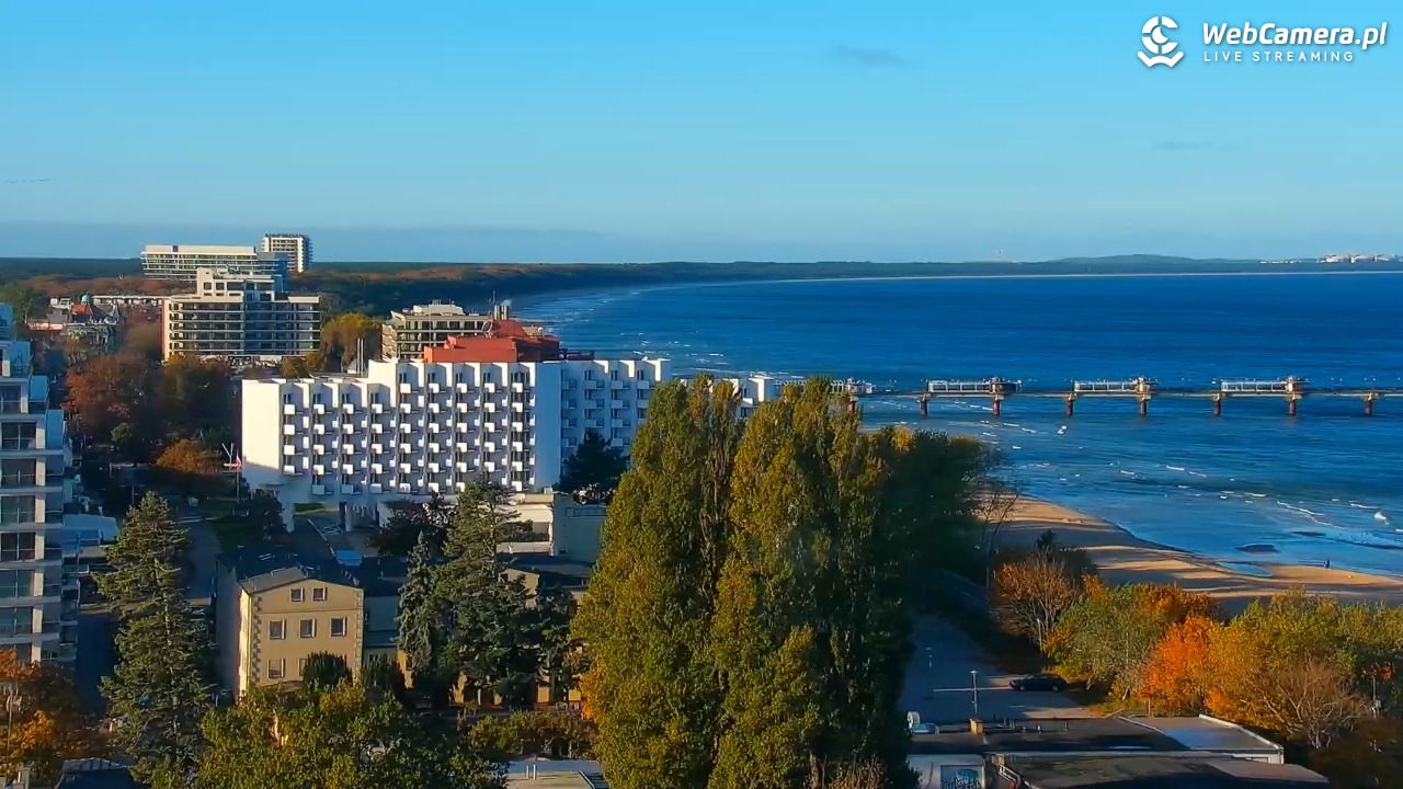 MIĘDZYZDROJE - widok panoramiczny - 26 październik 2025, 08:26