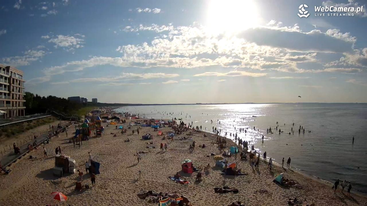 Międzyzdroje - widok na plażę - 09 sierpień 2026, 18:02