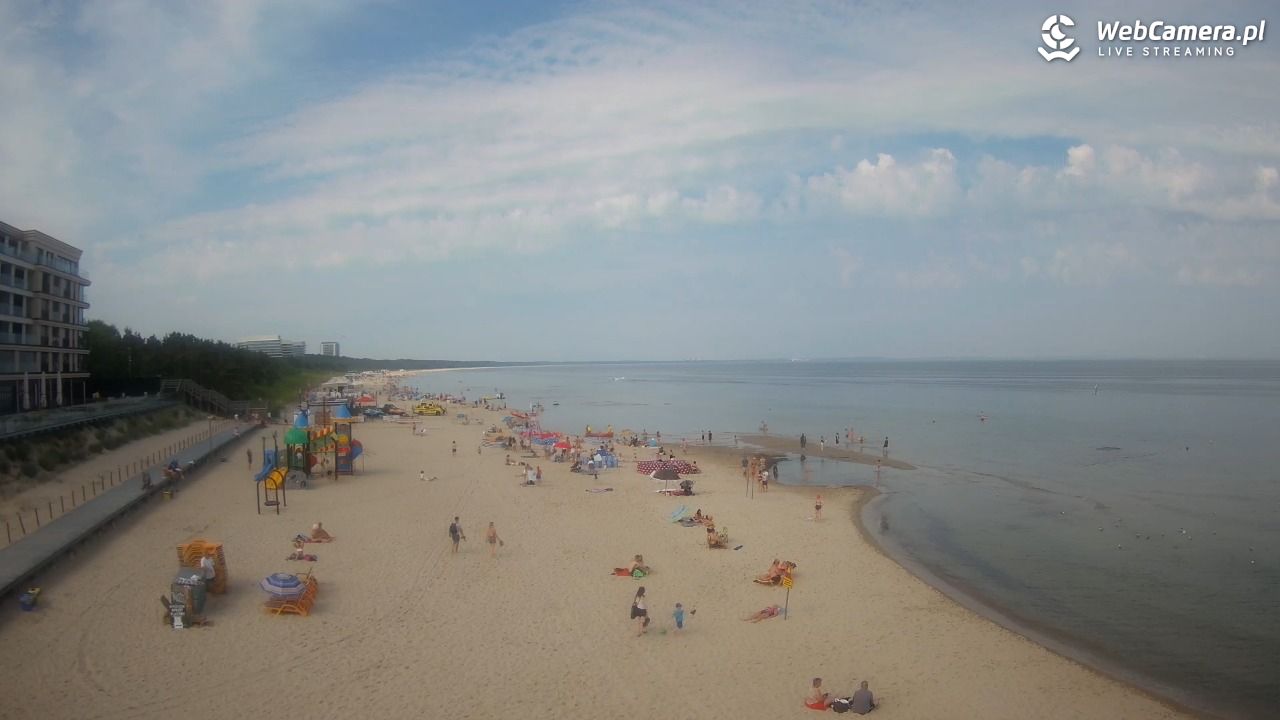 Międzyzdroje - widok na plażę - 21 czerwiec 2026, 10:10