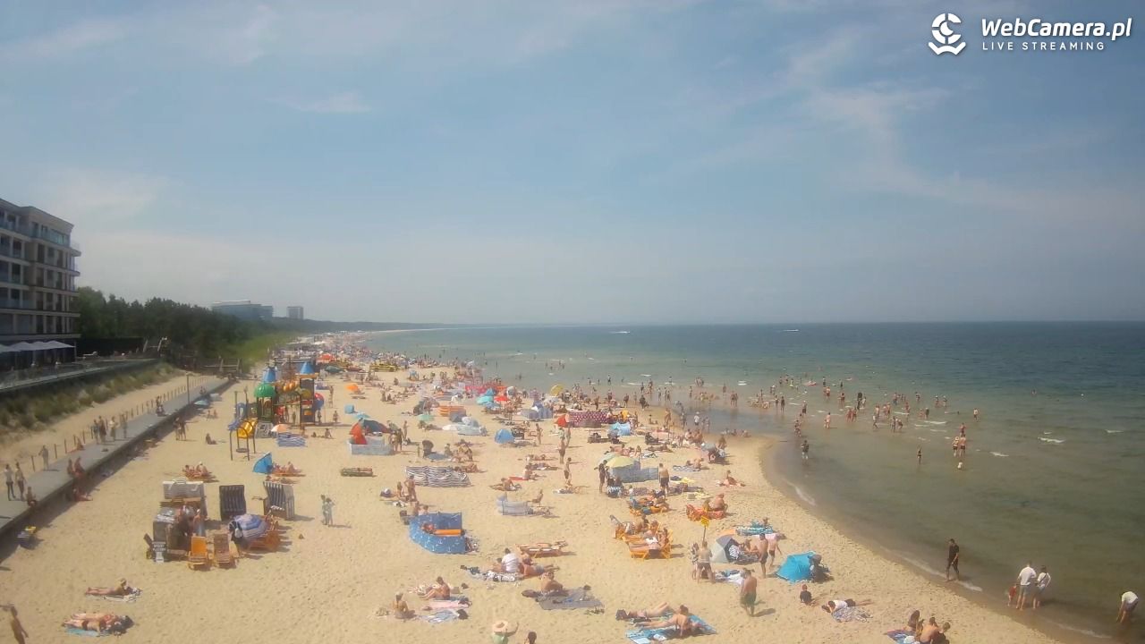 Międzyzdroje - widok na plażę - 21 czerwiec 2026, 11:57