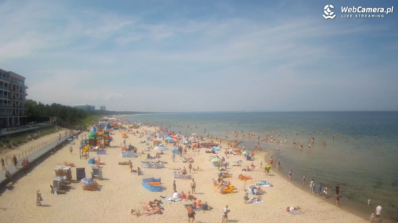 Międzyzdroje - widok na plażę - 21 czerwiec 2026, 11:37