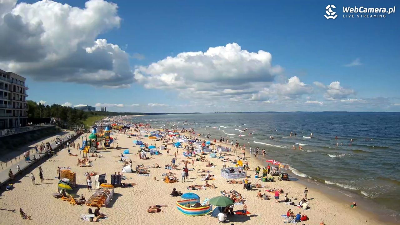 Międzyzdroje - widok na plażę - 08 sierpień 2026, 11:21
