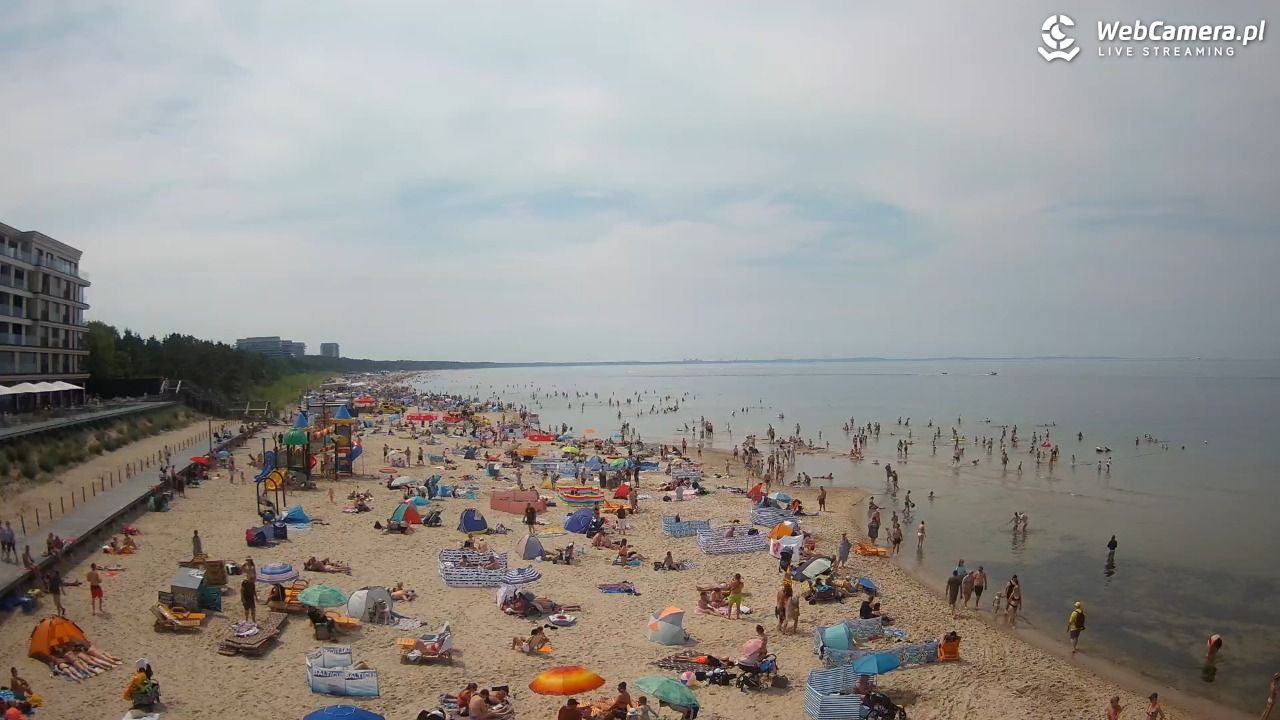 Międzyzdroje - widok na plażę - 20 czerwiec 2026, 13:43
