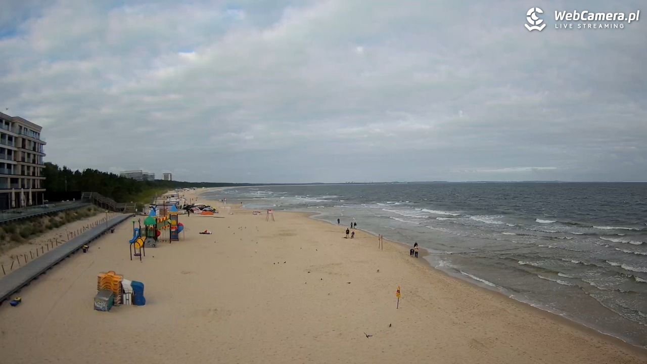 Międzyzdroje - widok na plażę - 07 sierpień 2026, 07:31