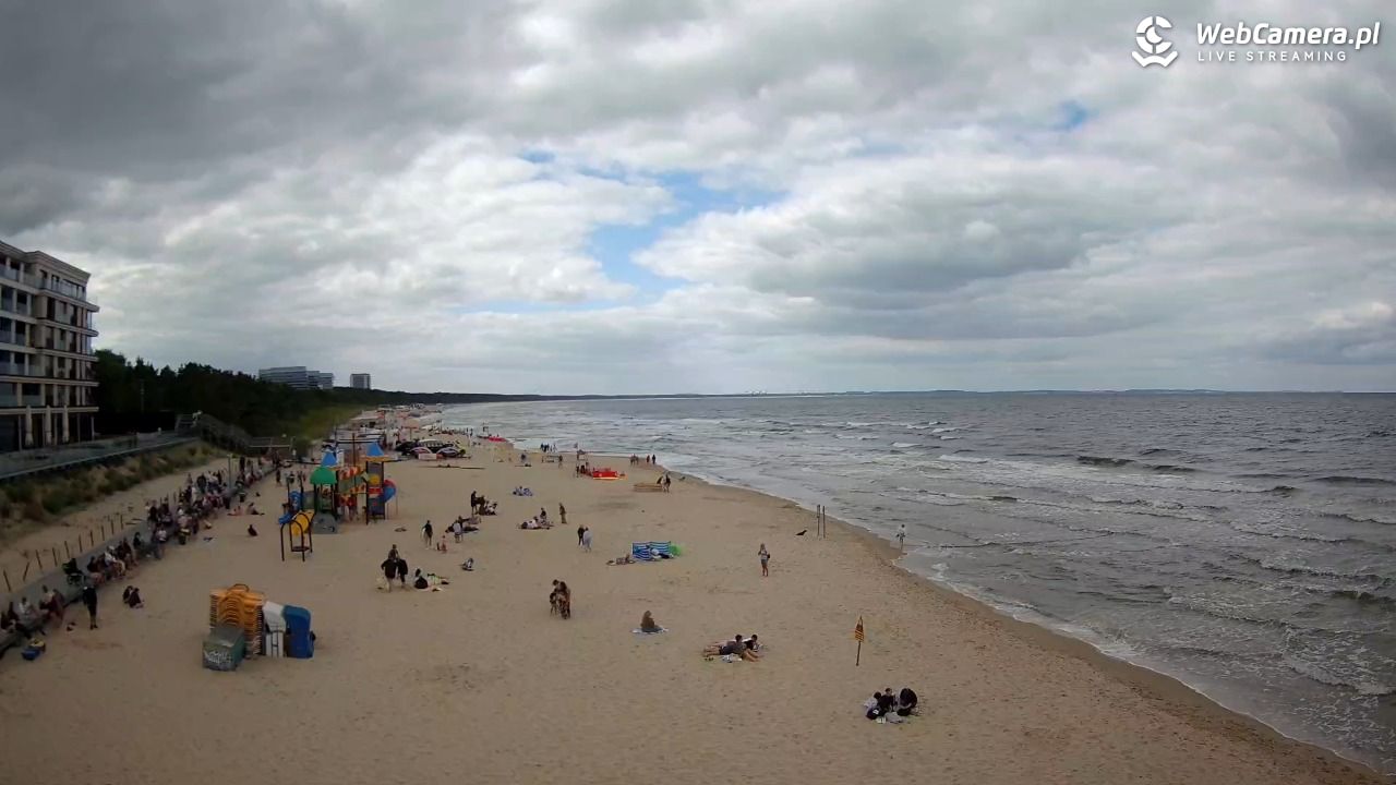 Międzyzdroje - widok na plażę - 07 sierpień 2026, 12:43
