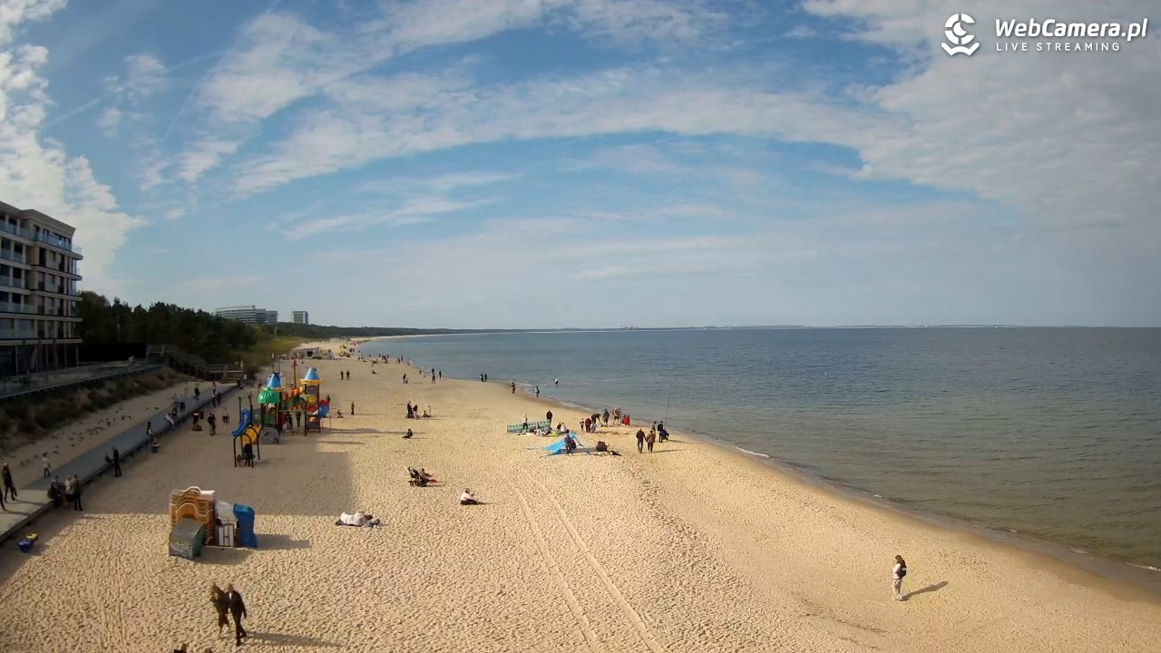 Międzyzdroje - widok na plażę - 26 wresień 2026, 11:05