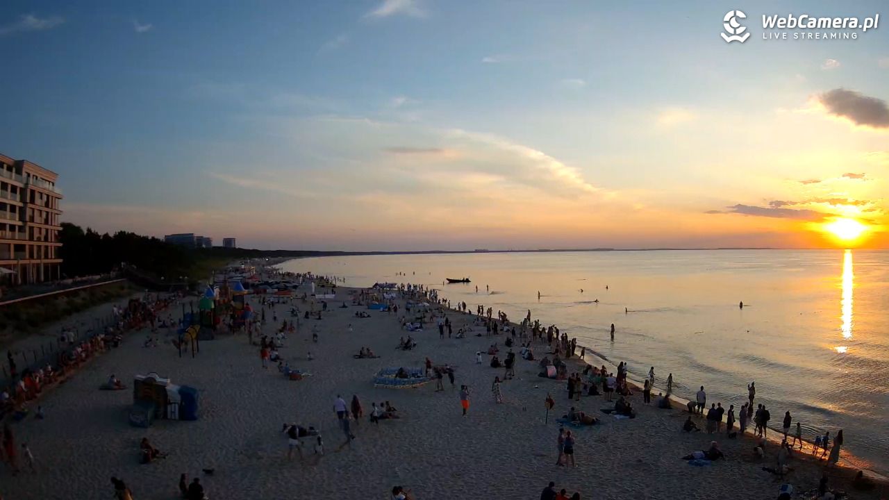 Międzyzdroje - widok na plażę - 09 sierpień 2026, 20:26