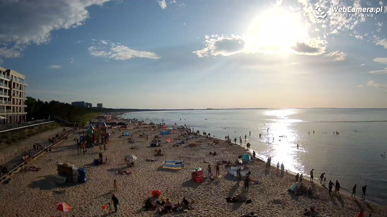 Międzyzdroje - widok na plażę - 09 sierpień 2026, 18:39
