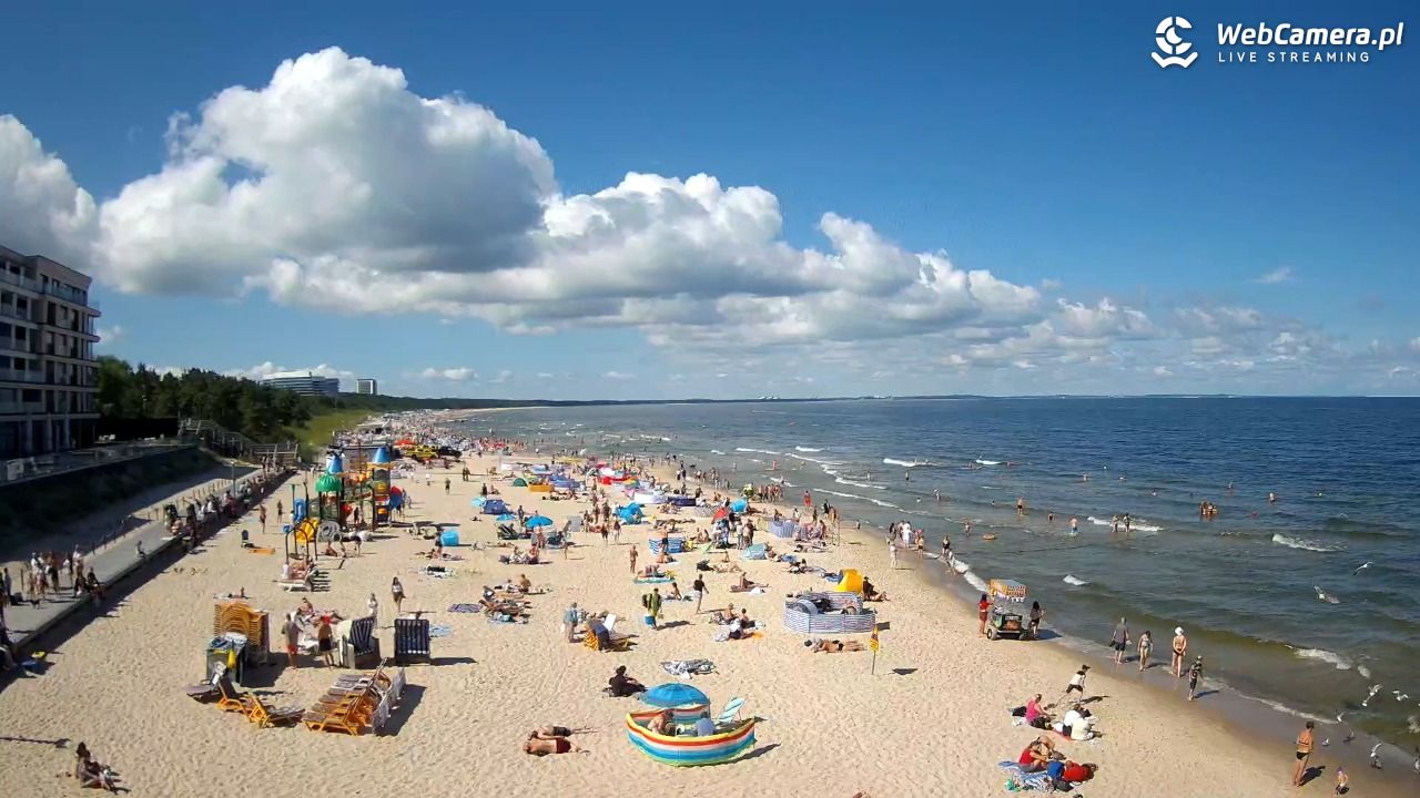Międzyzdroje - widok na plażę - 08 sierpień 2026, 11:01