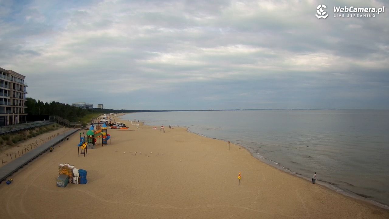 Międzyzdroje - widok na plażę - 10 sierpień 2026, 07:49