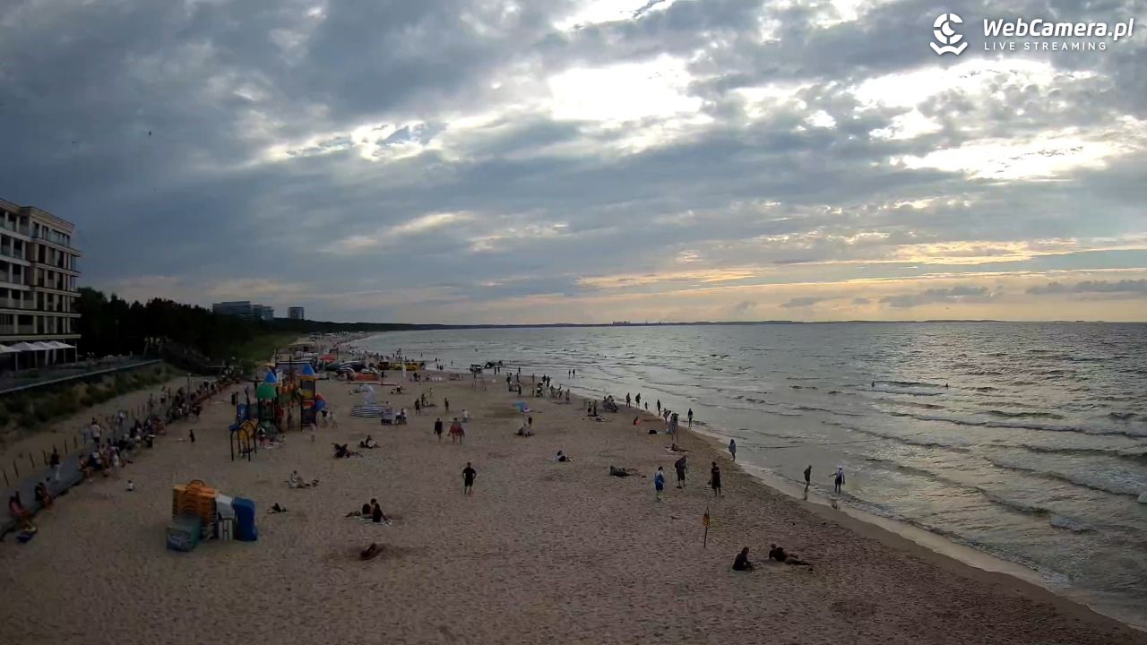 Międzyzdroje - widok na plażę - 06 sierpień 2026, 18:47