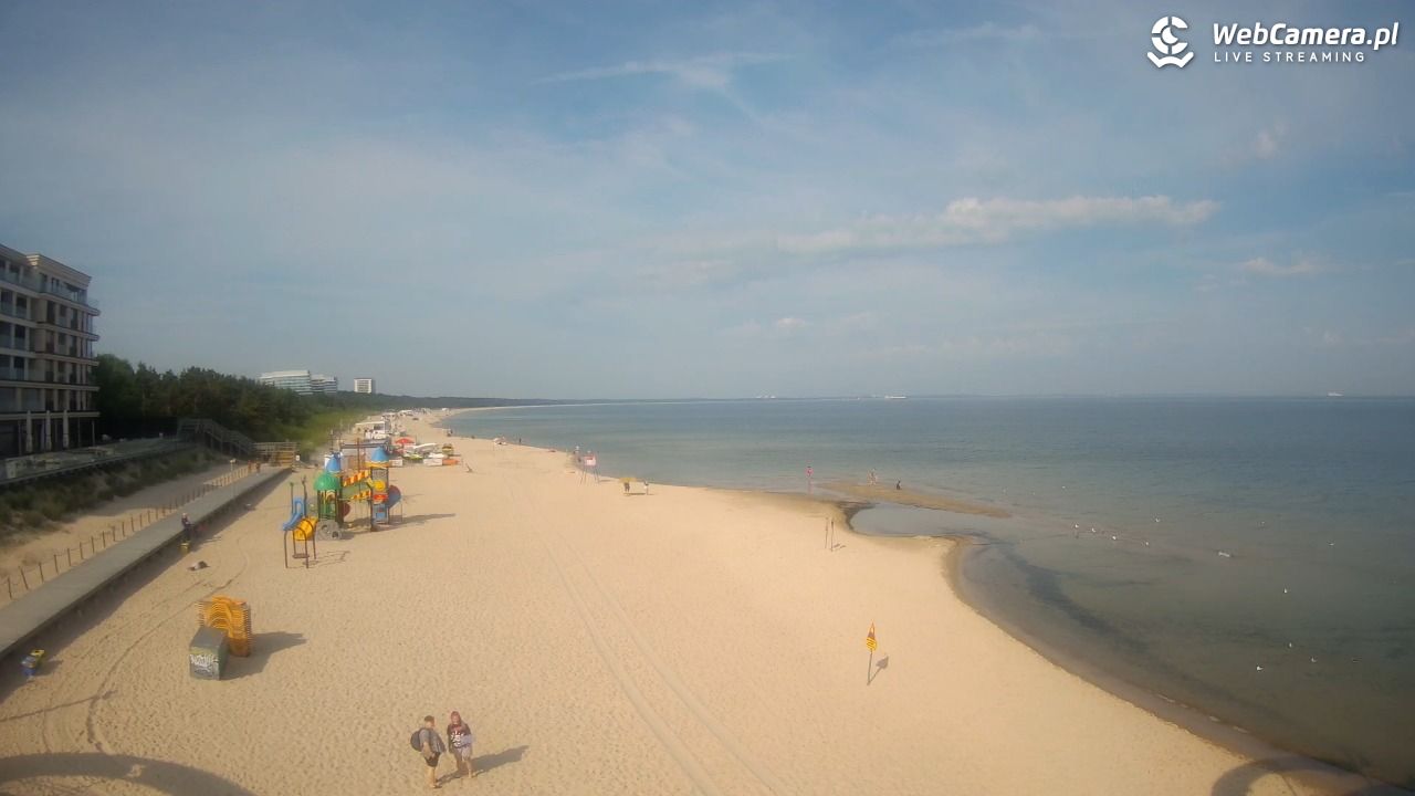 Międzyzdroje - widok na plażę - 21 czerwiec 2026, 08:36